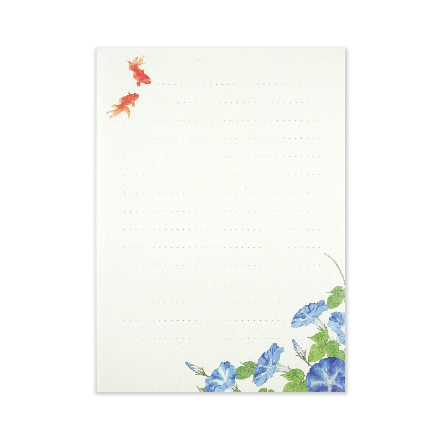 Goldfish & Morning Glory Letter Writing Paper Pad