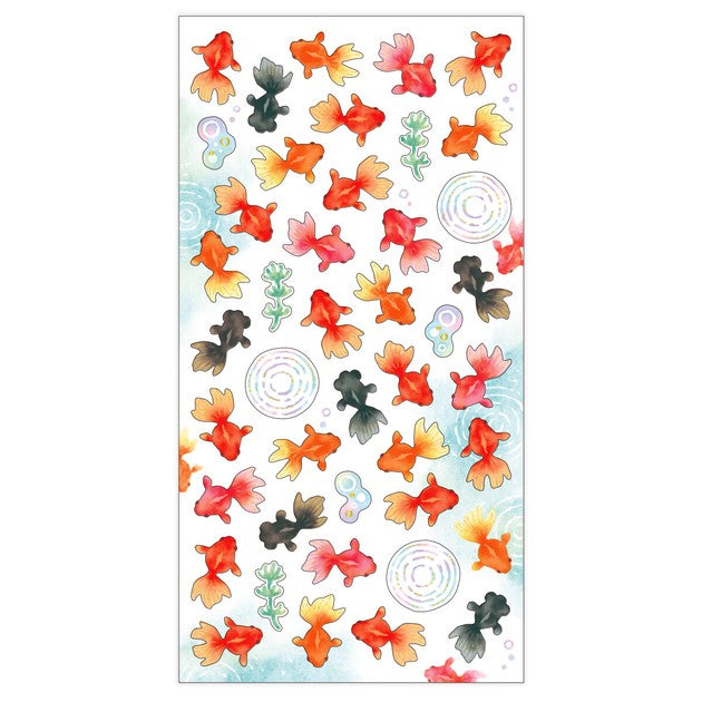Goldfish 'Summer Selection' 3D Epoxy Resin Stickers Sheet