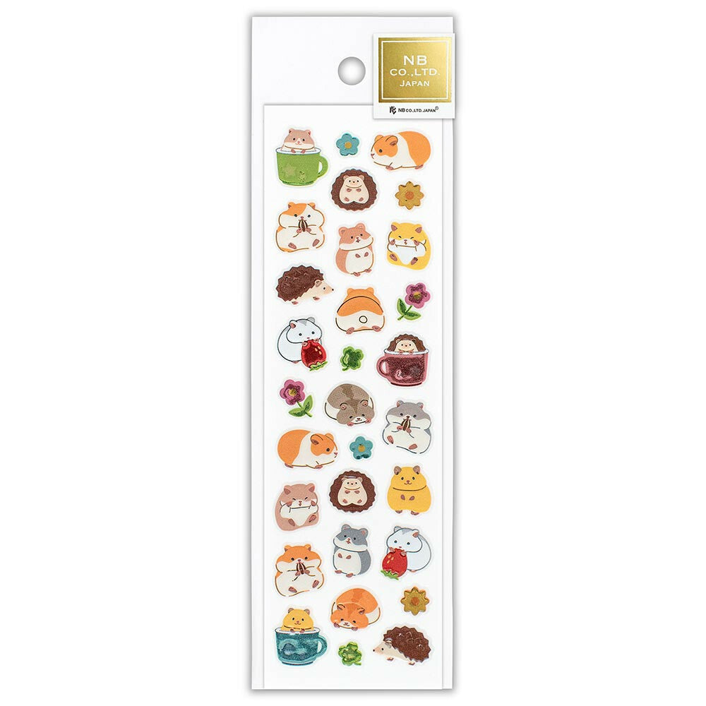 Hamster & Hedgehog Raised Sticker Sheet