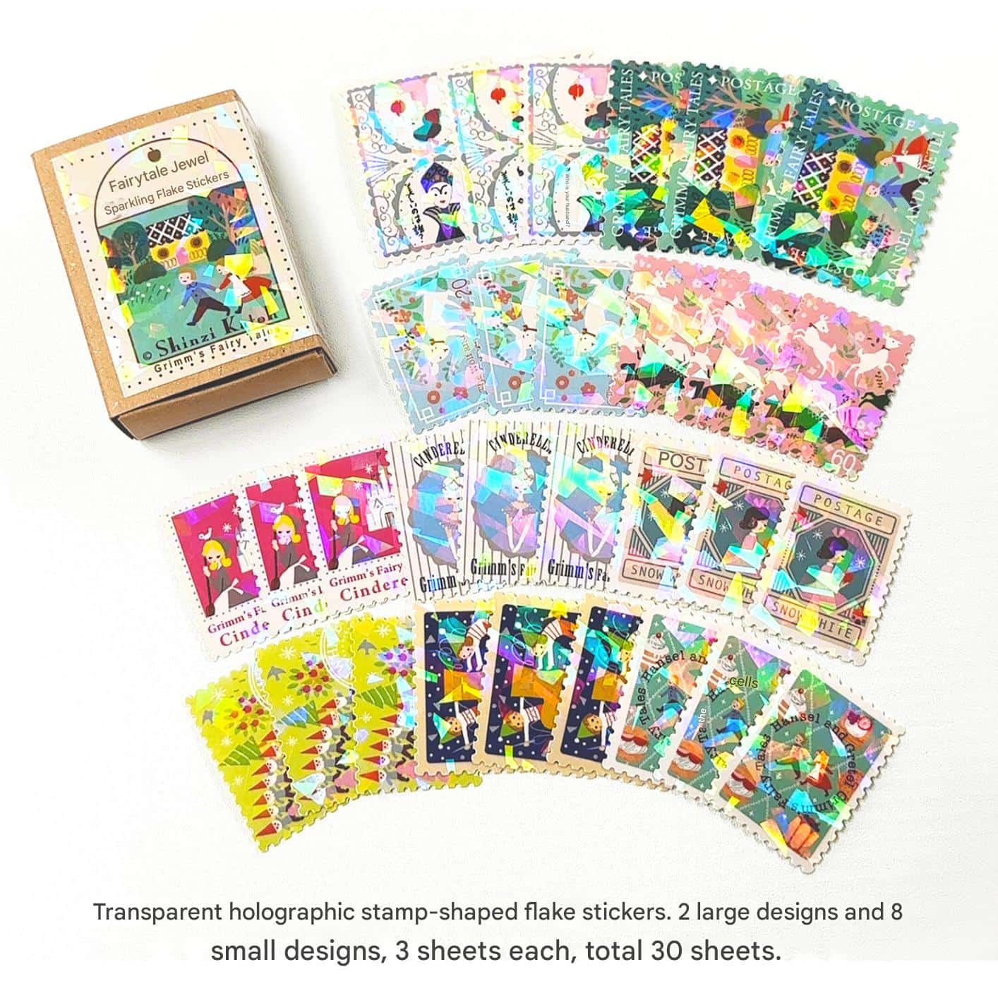 Hansel & Gretel Grimm's Fairy tales 1 Kirapika matchbox flake stickers | Shinzi Katoh