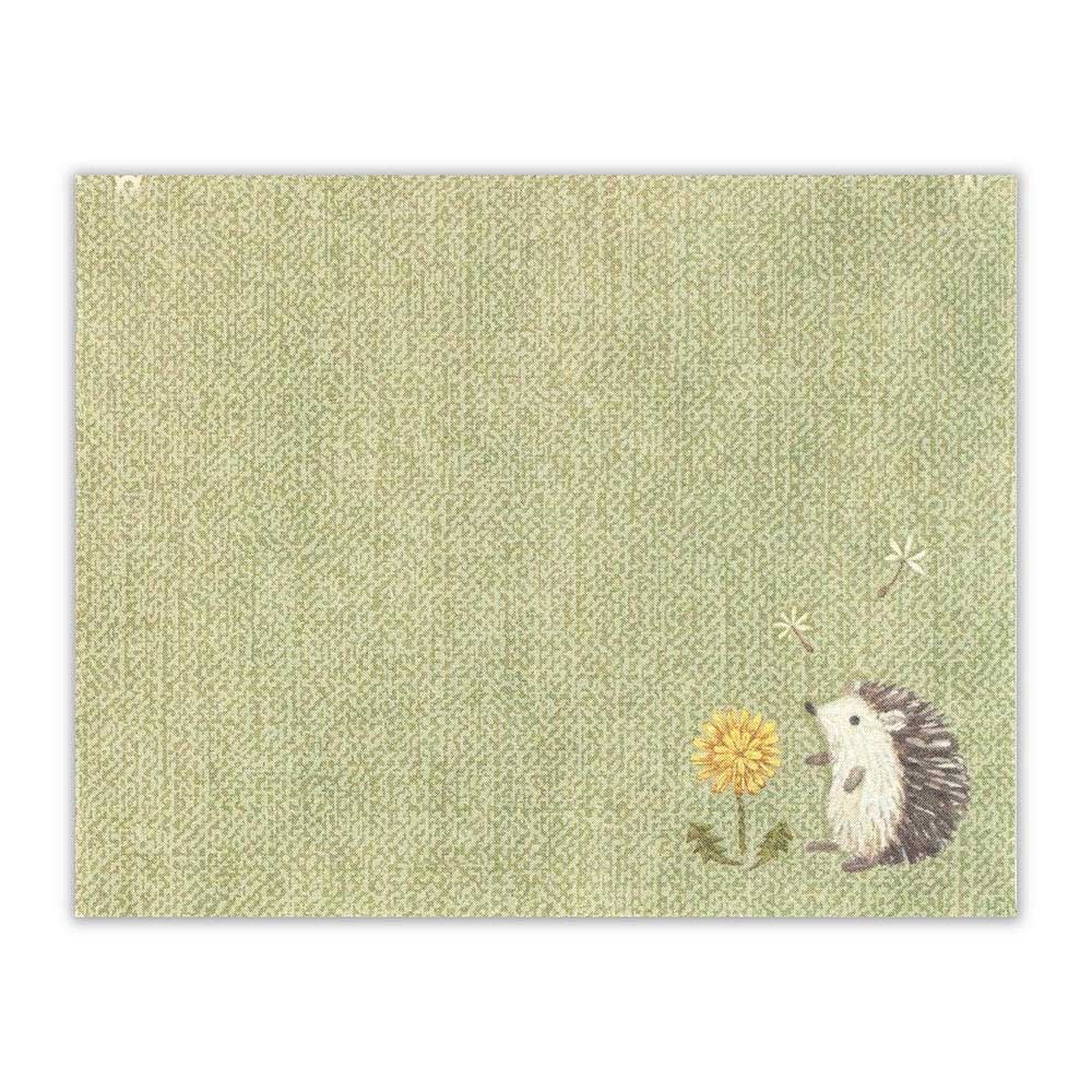 Hedgehog in a Flower Field | 'Lucky Charm Fleurs et Chance' | Mini Letter Writing Set