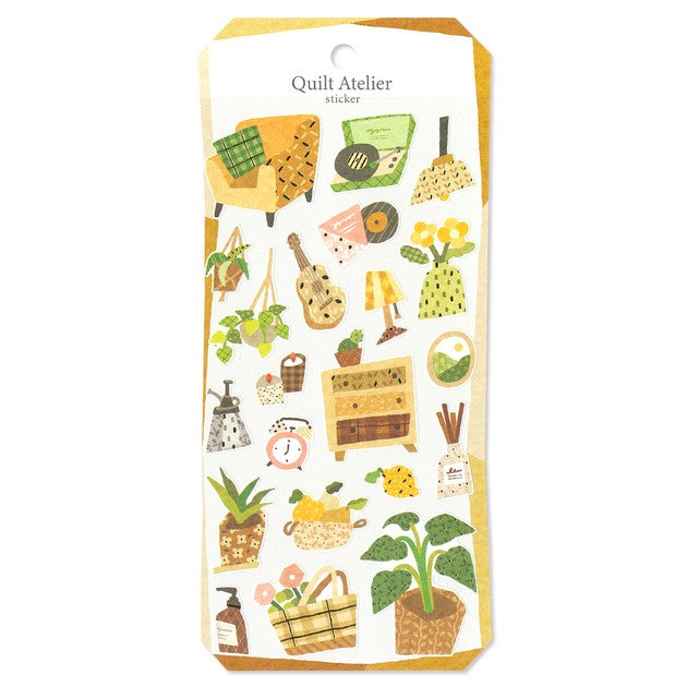 Houseplants Favorite Room 'Quilt Atelier' Stickers Sheet