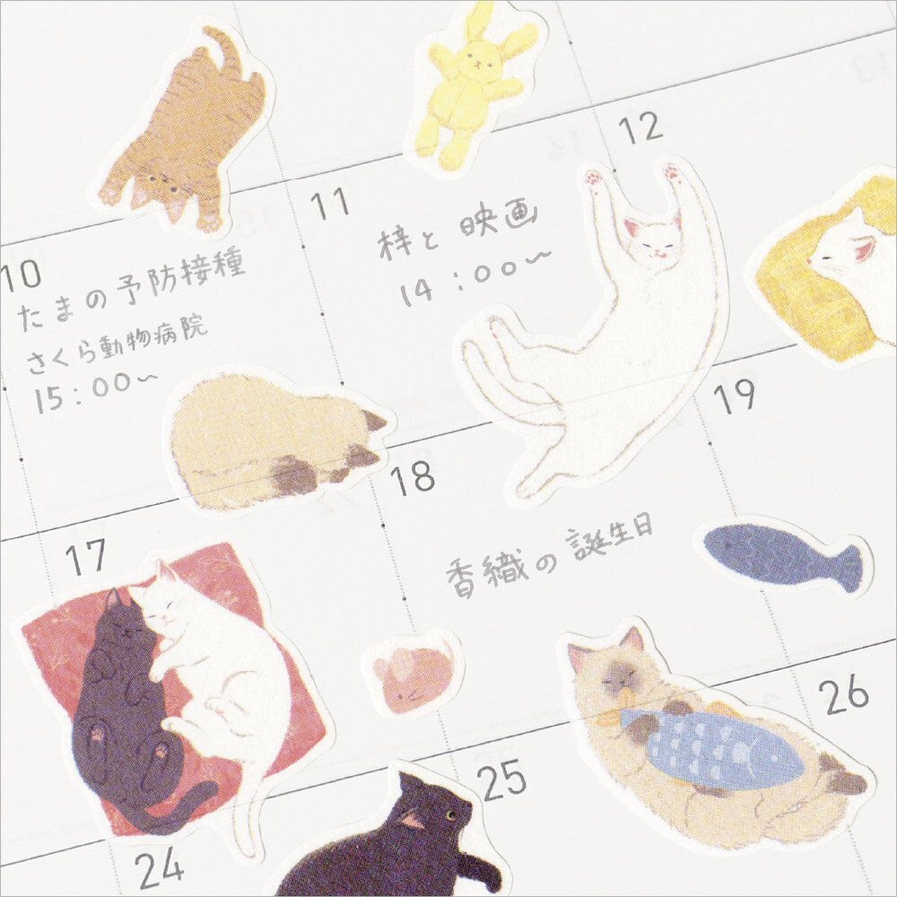 Kittens Bedtime 'Nyan Tom' Stickers Sheet