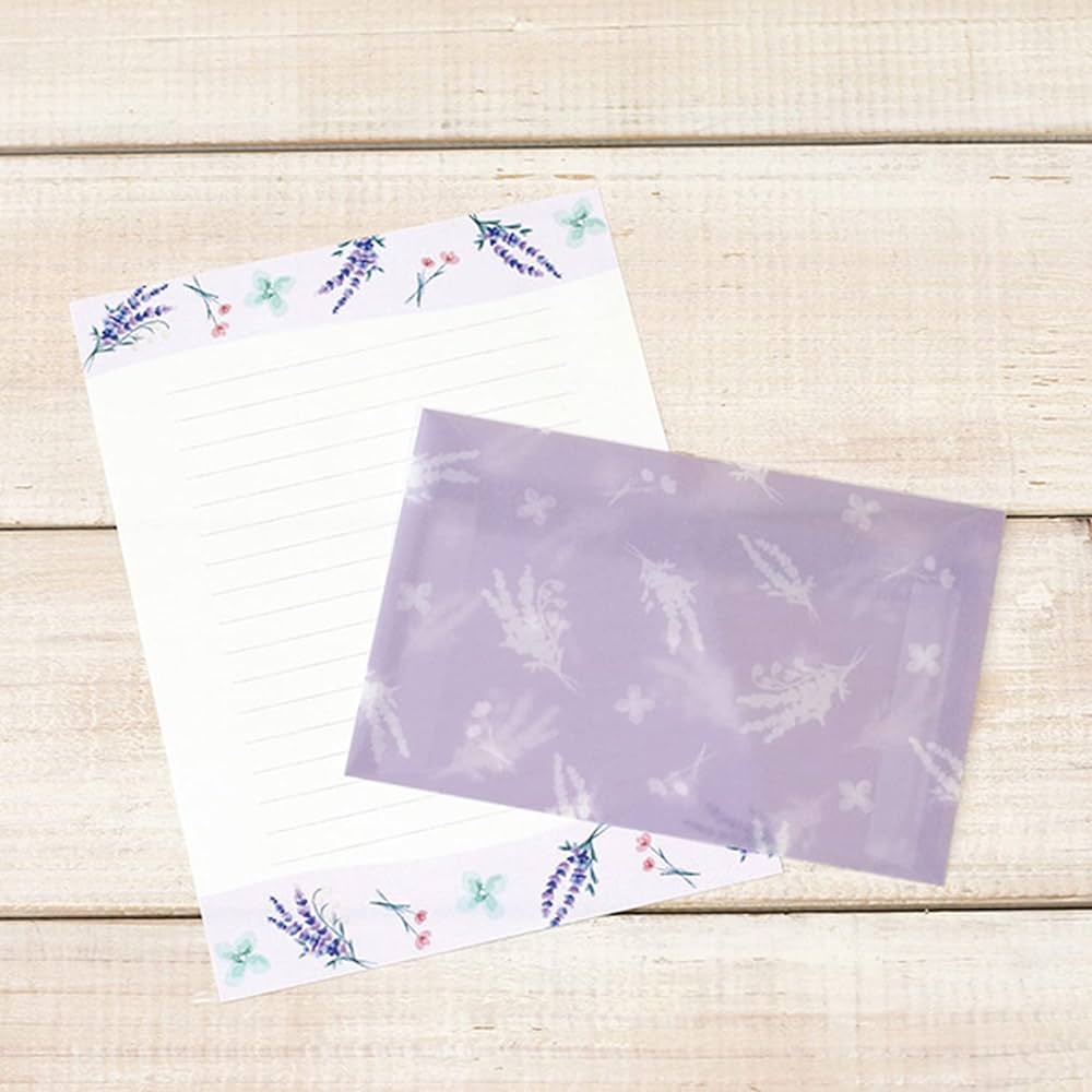 Lampo Lavender Letter Writing Set