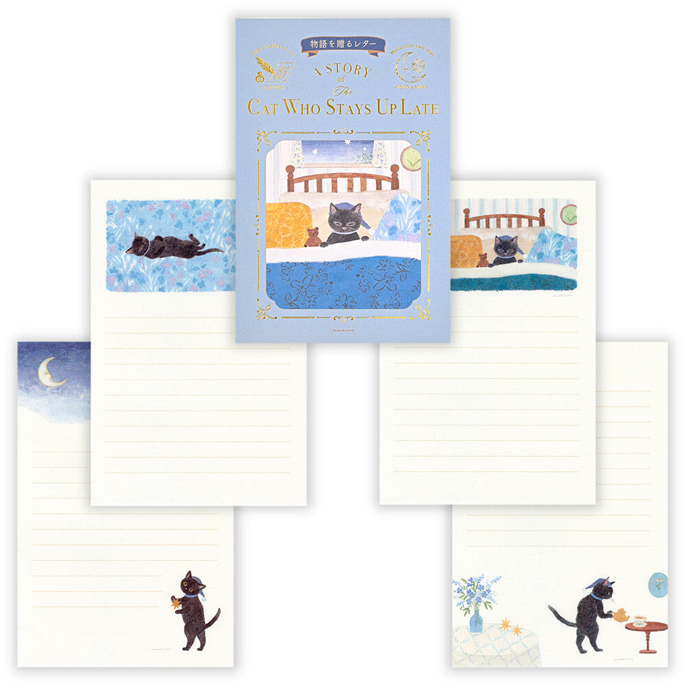 Letter Writing Pad | A Story Of The Cat Who Stays Up Late 'Ressa'