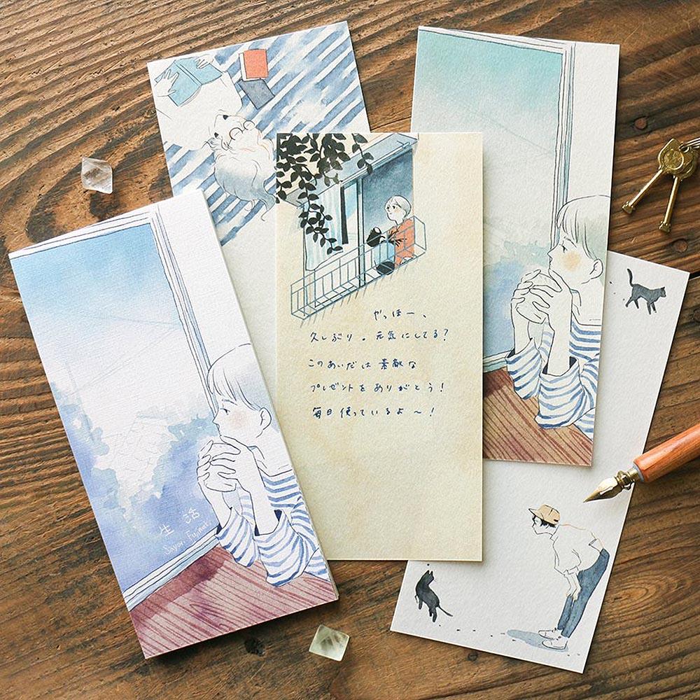 Life Gazing 'Sayuri Fujimaki' Memo Letter Writing Pad