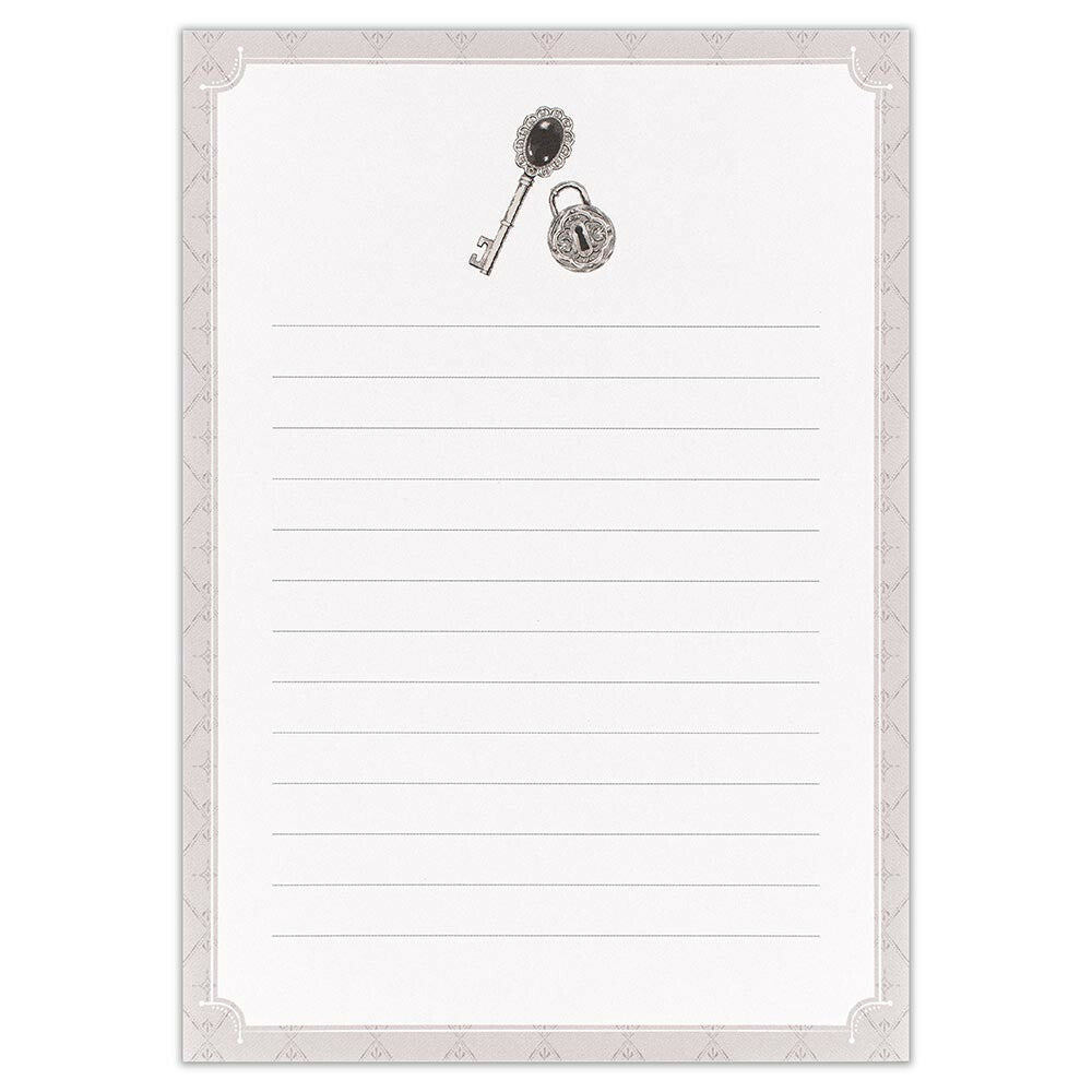 Locket & Key | 'Monomee' Monochrome Letter Writing Set