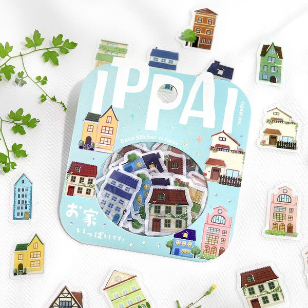 Lots of Houses  Ippai  Planner Flake Stickers  BGM