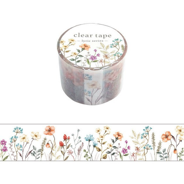 Lyric Flowers #5 | Clear Washi Tape | Mind Wave