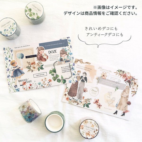 Lyric Flowers #5 | Clear Washi Tape | Mind Wave