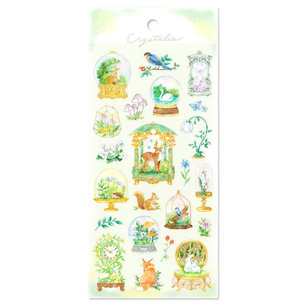 Magical Forest Dome Terrarium 'Crystalia' Stickers Sheet