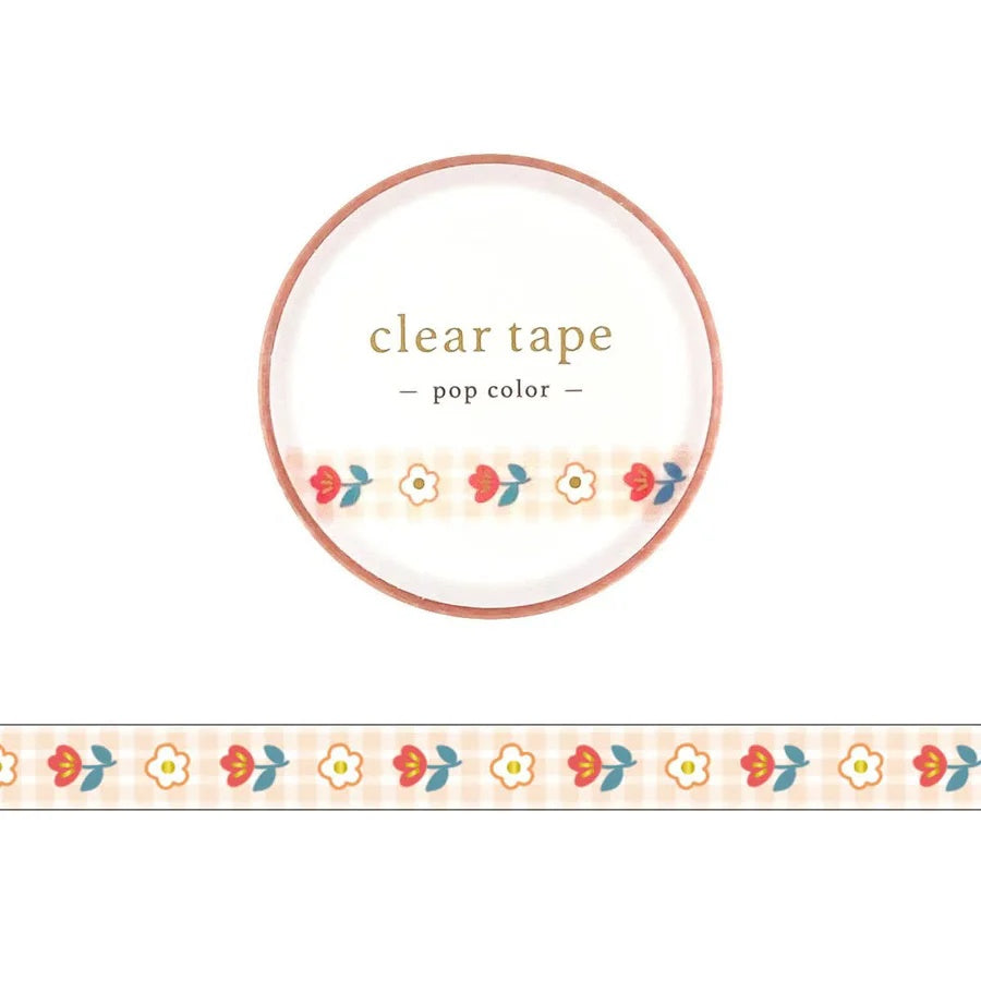 Pop Color Flower #1 Washi Tape COLOR Clear 7mm | Mind Wave