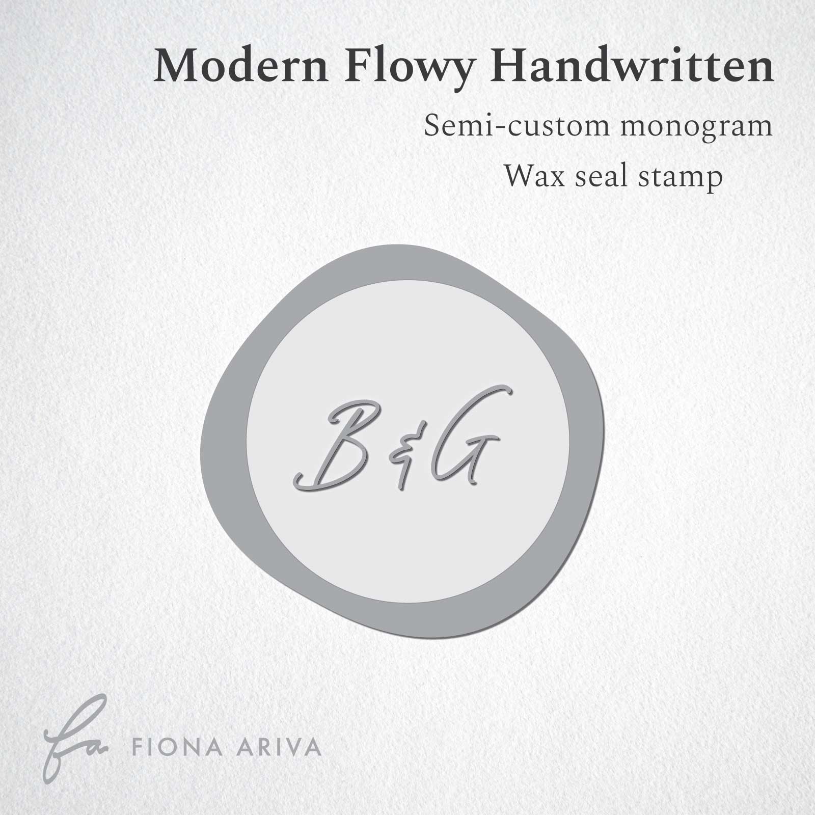 modern flowy handwritten custom wax seal stamp australia for weddings fiona ariva