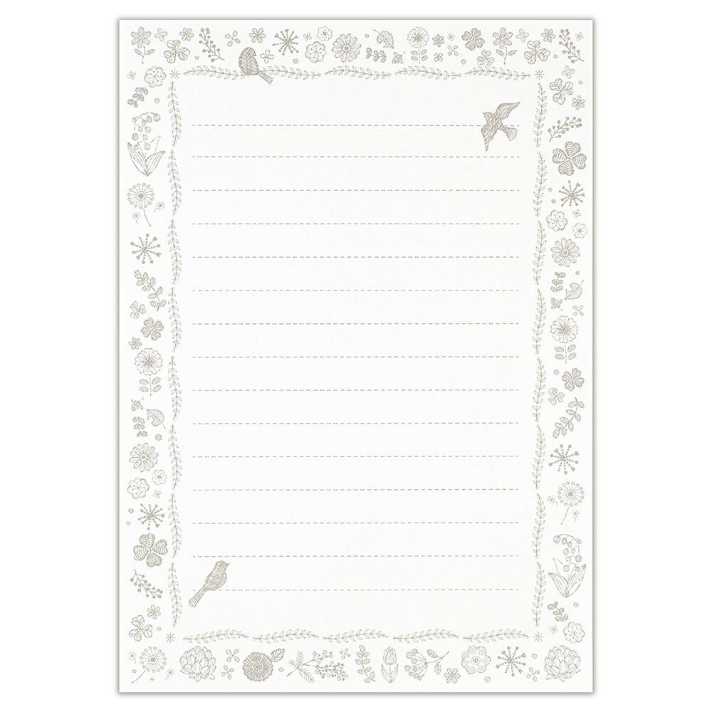 Monomee Monochrome Botanica Letter Writing Set