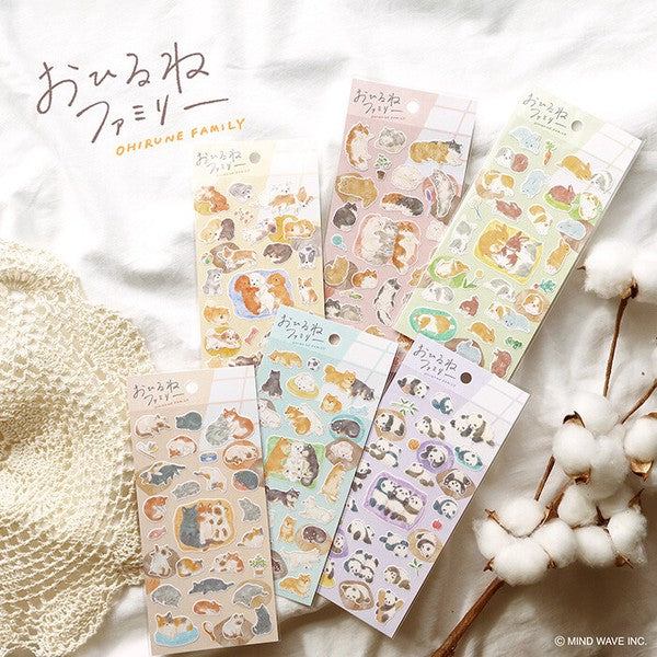 'Ohirune Family' Stickers Sheet