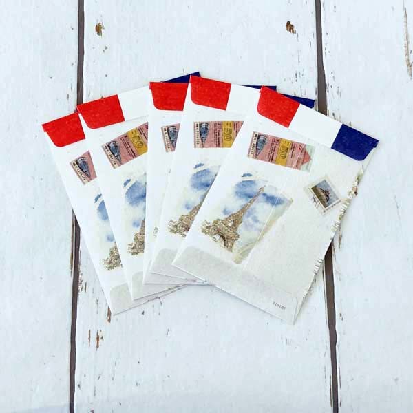 Paris City Drawing Pocket Money Gift Pochi Envelopes