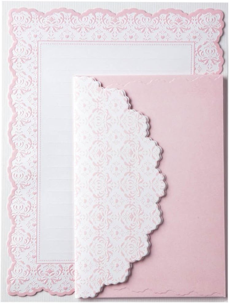 Pink Lace | Coleur Claire Arabesque Letter Writing Set