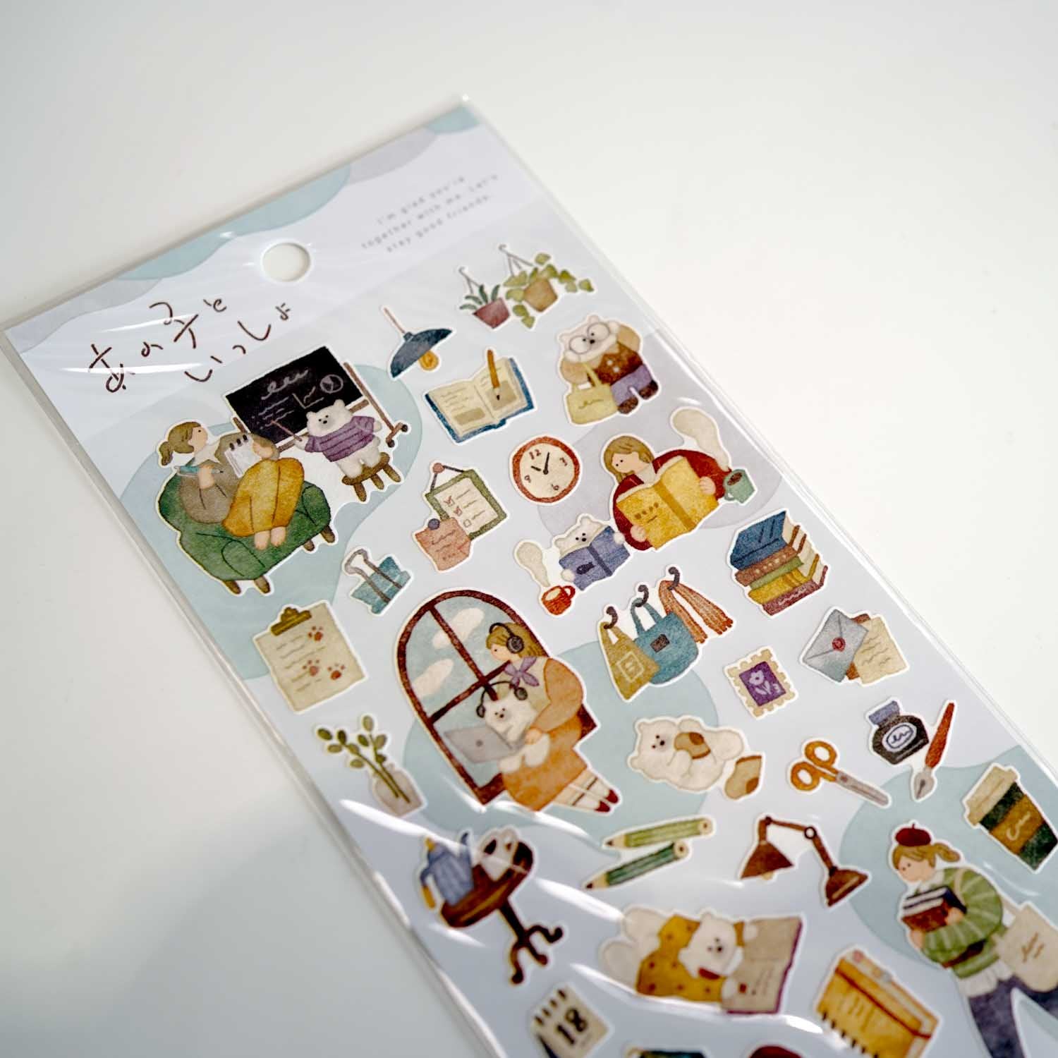 Polar Bear 'Together With Me' Stickers Sheet
