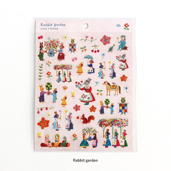 Rabbit Garden 'Aiko Fukawa' Cozyca Stickers Sheet