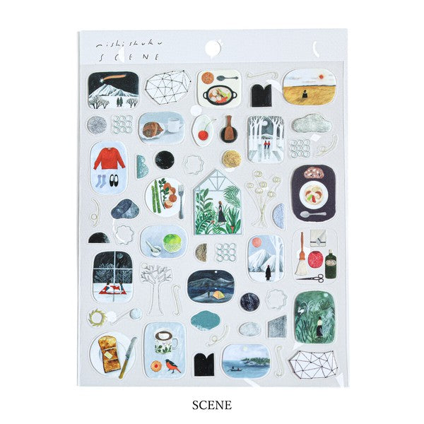 Scene Life 'Nishishuku' Cozyca Stickers Sheet