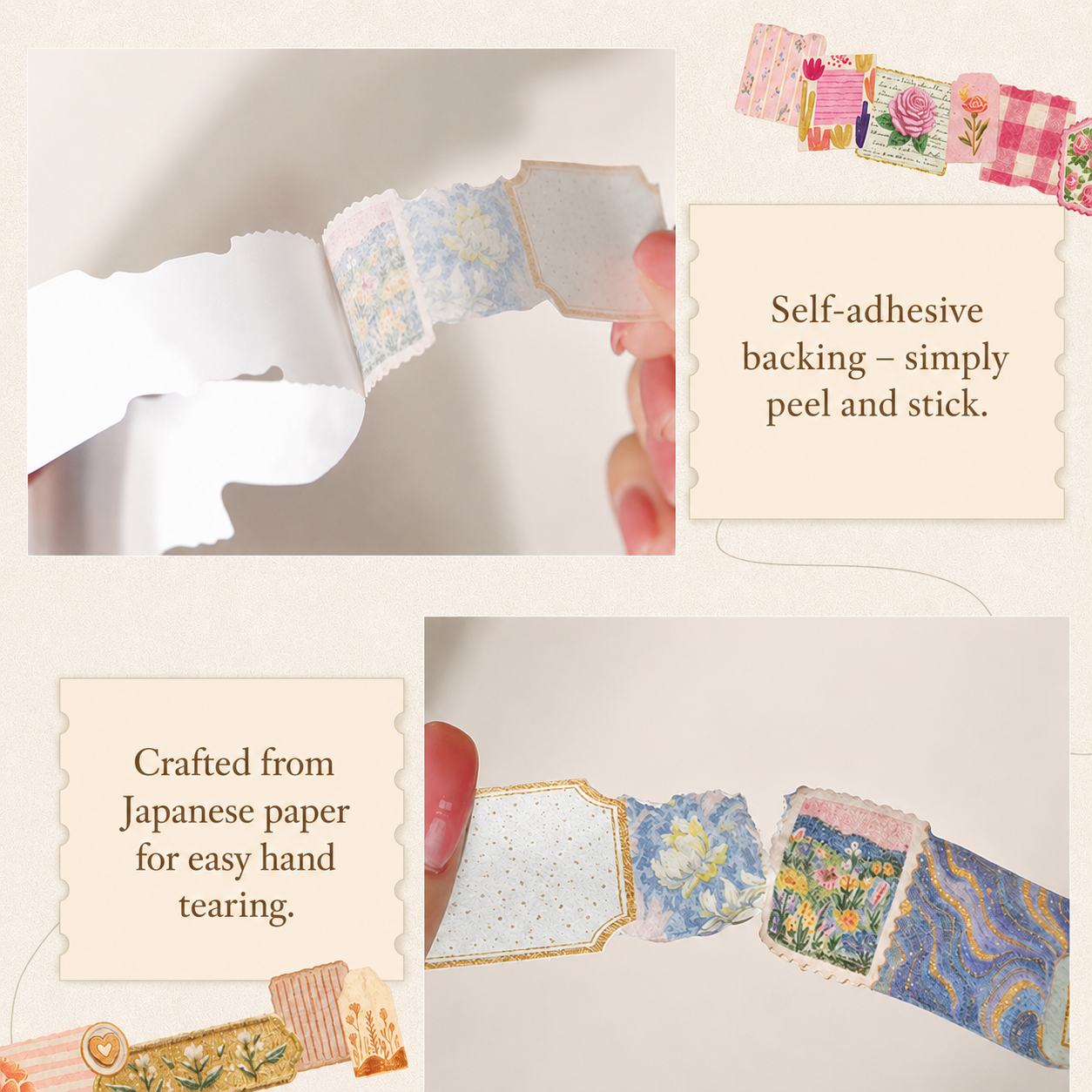 'Scrap Cloth Little Forest' Edgeless Paper Tape