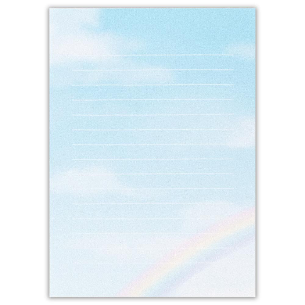 Sky 'Sora' Clouds Rainbow Letter Writing Pad