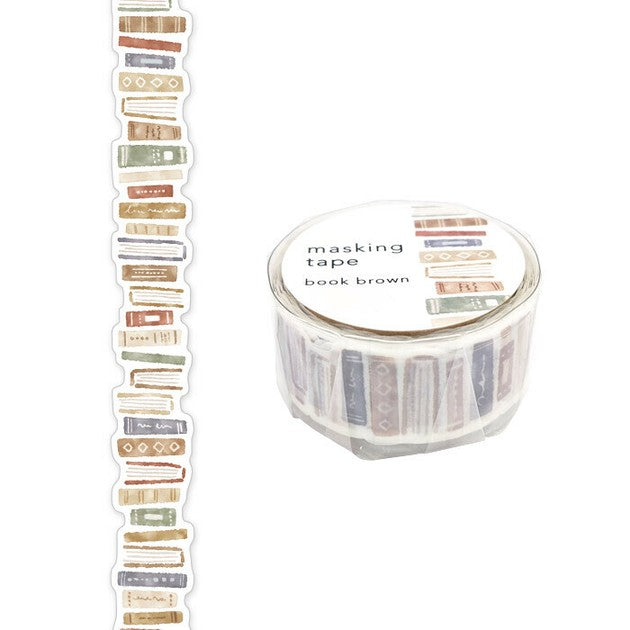 Stack of Brown Books Washi Tape  Mind Wave