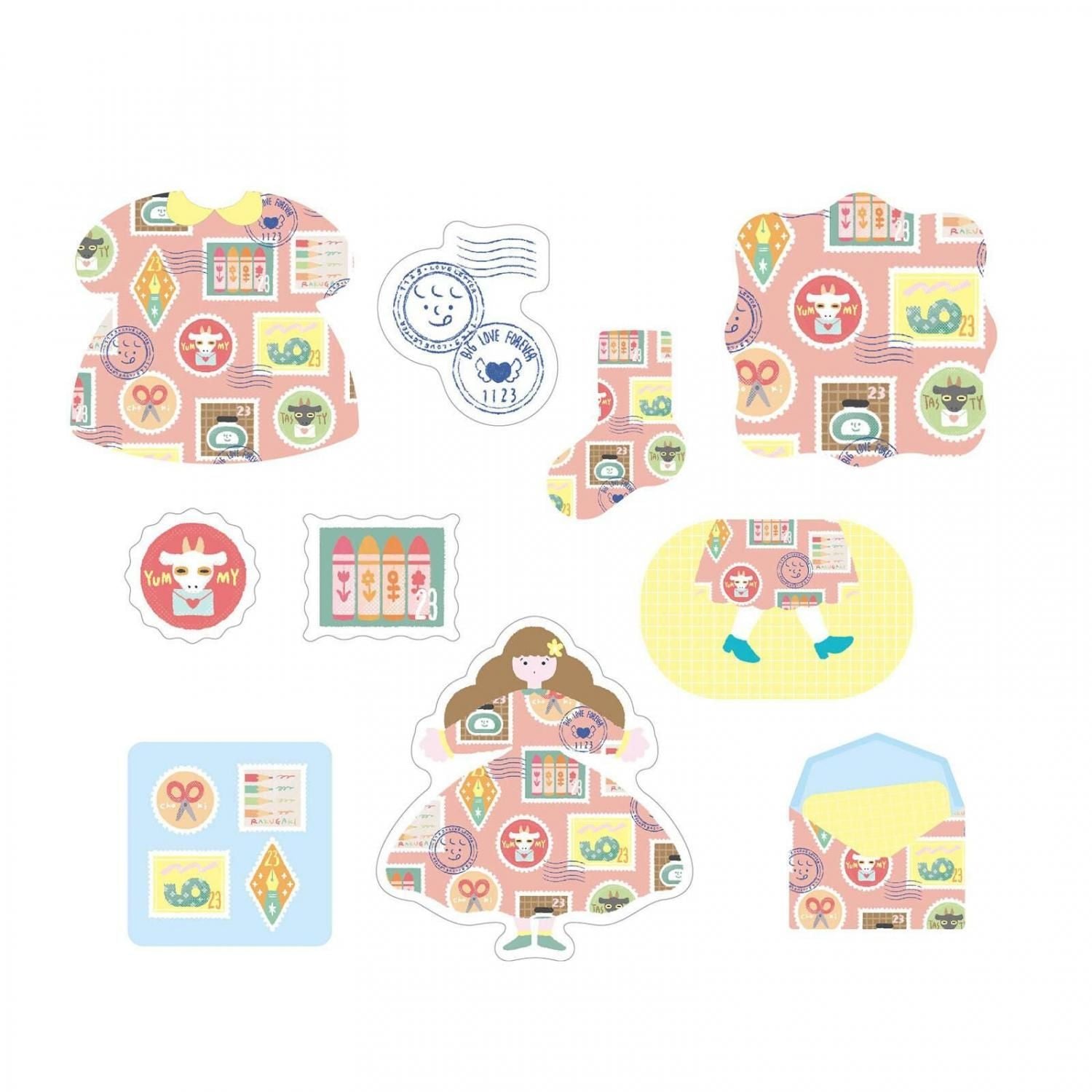 Stamps 'Charmy Pattern' | Flake Stickers | World Craft