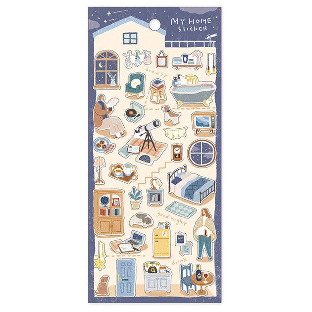 Starry Sky Time  'My Home' Series  Stickers Sheet