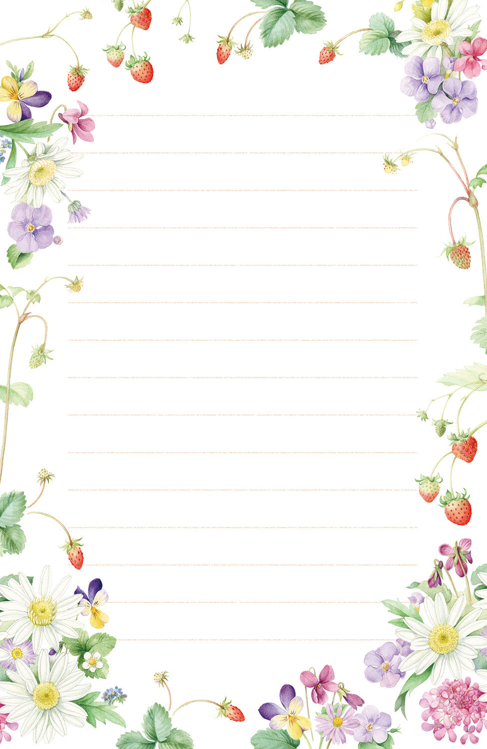 Strawberry Garden Letter Writing Set