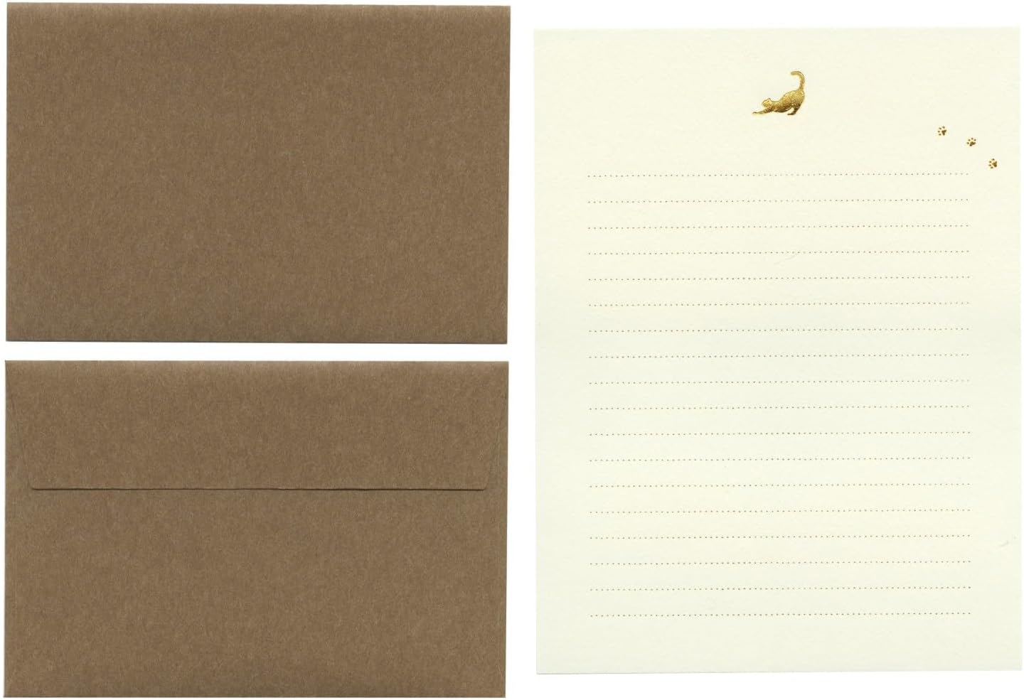 Stretching Cat 'Natural Kraft Letter' Letter Writing Set