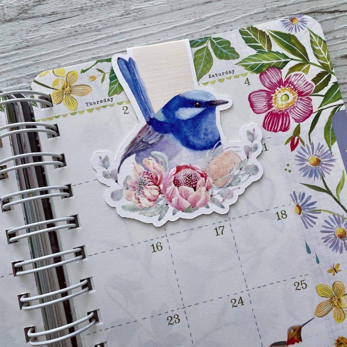 Superb Fairy Wren Magnetic Bookmark