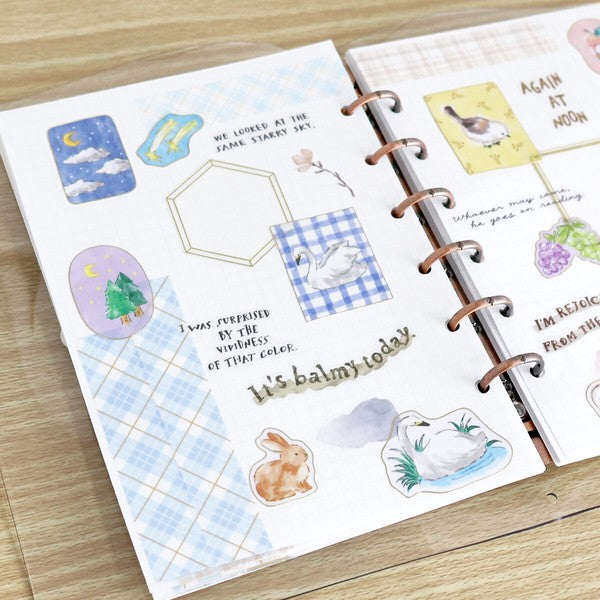 Swans 'With Animals' Sticker Sheet