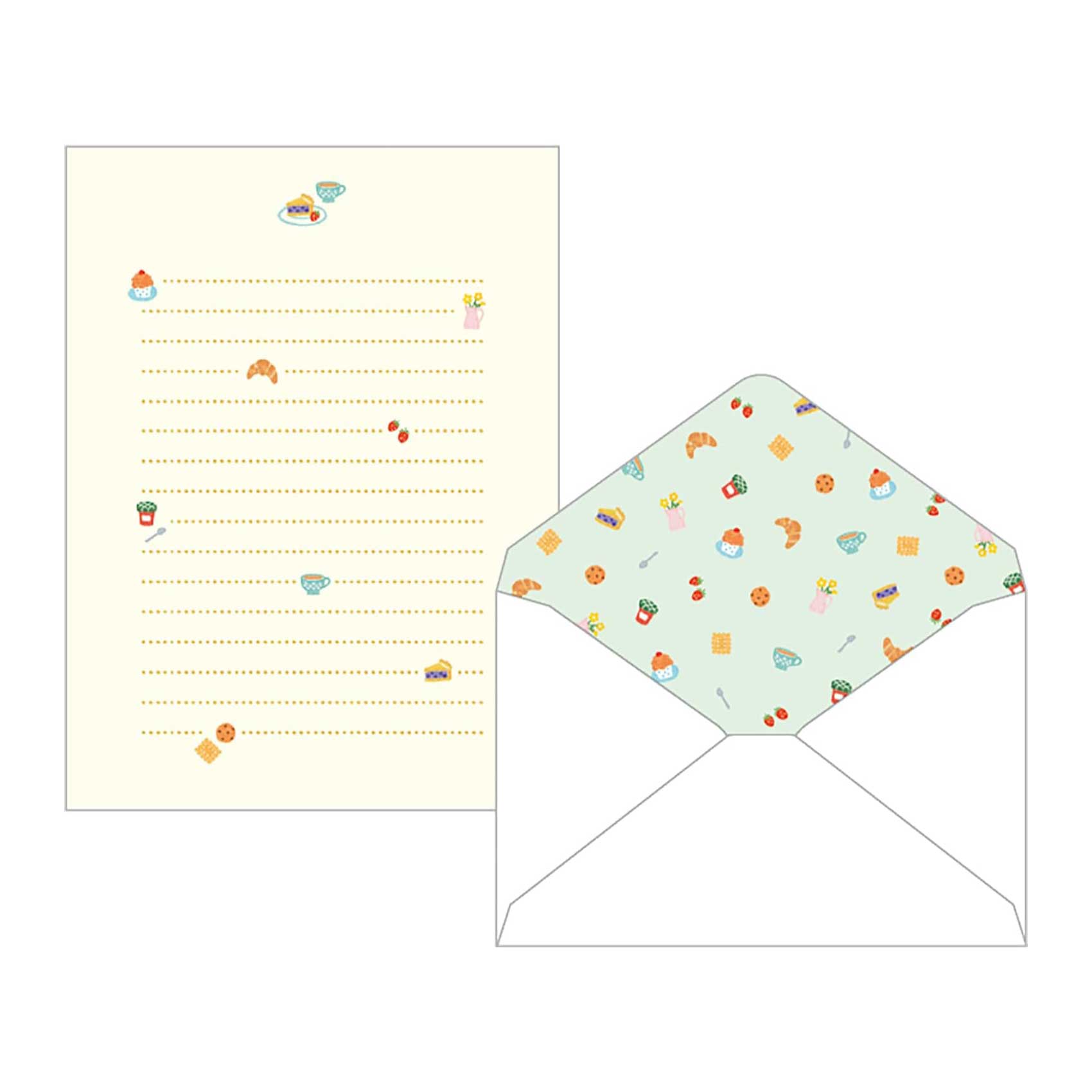 Papoter Tea Time Emoticon Letter Writing Set