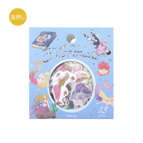 The Story of Mermaid | Fairy Tale | Planner Flake Stickers | BGM