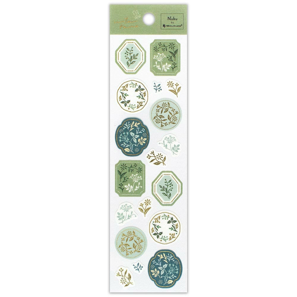 Herbs Sticker Seals | 'Utatane' Series | Stickers Sheet