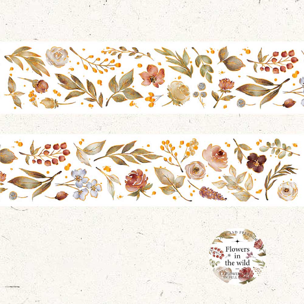 Warmth of Roses 'Flowers in the wild' Clear Tape