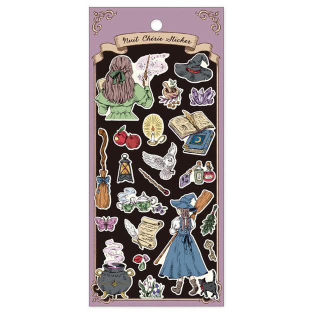 Witch's Treasure Chest 'Nuit Cherie' Stickers Sheet