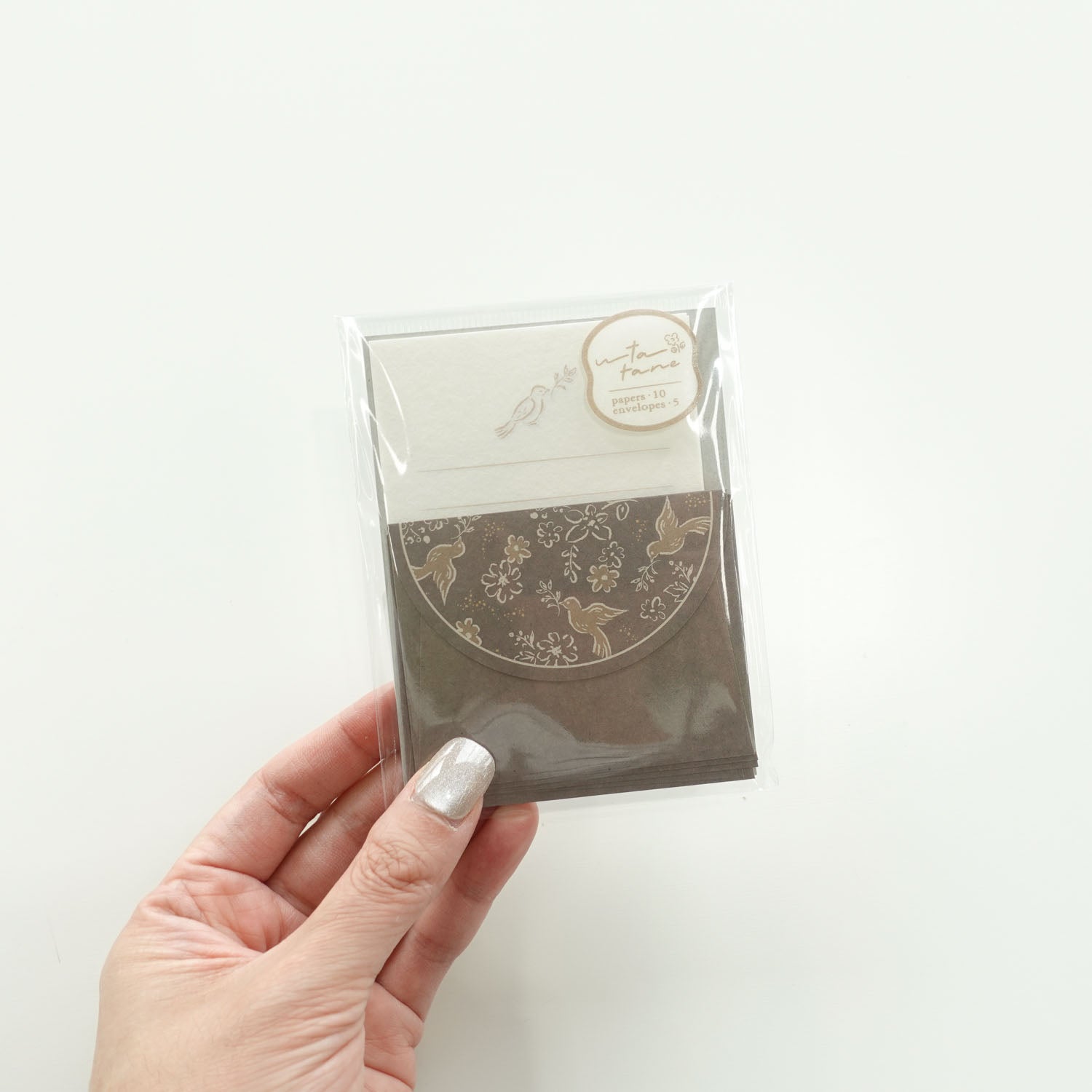 Bird & Flowers | Mini Letter Writing Set | 'Utatane' Series