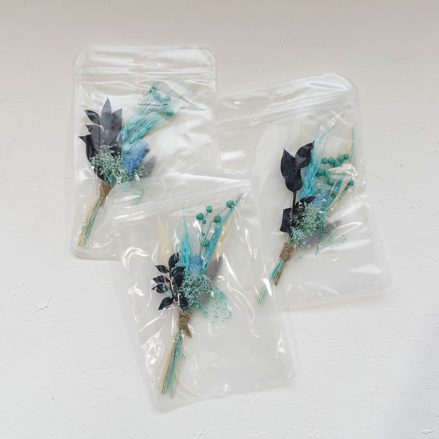 baby blue small mini dried flower posy bouquet for gift hampers boxes wedding boutonniere buttonhole australia