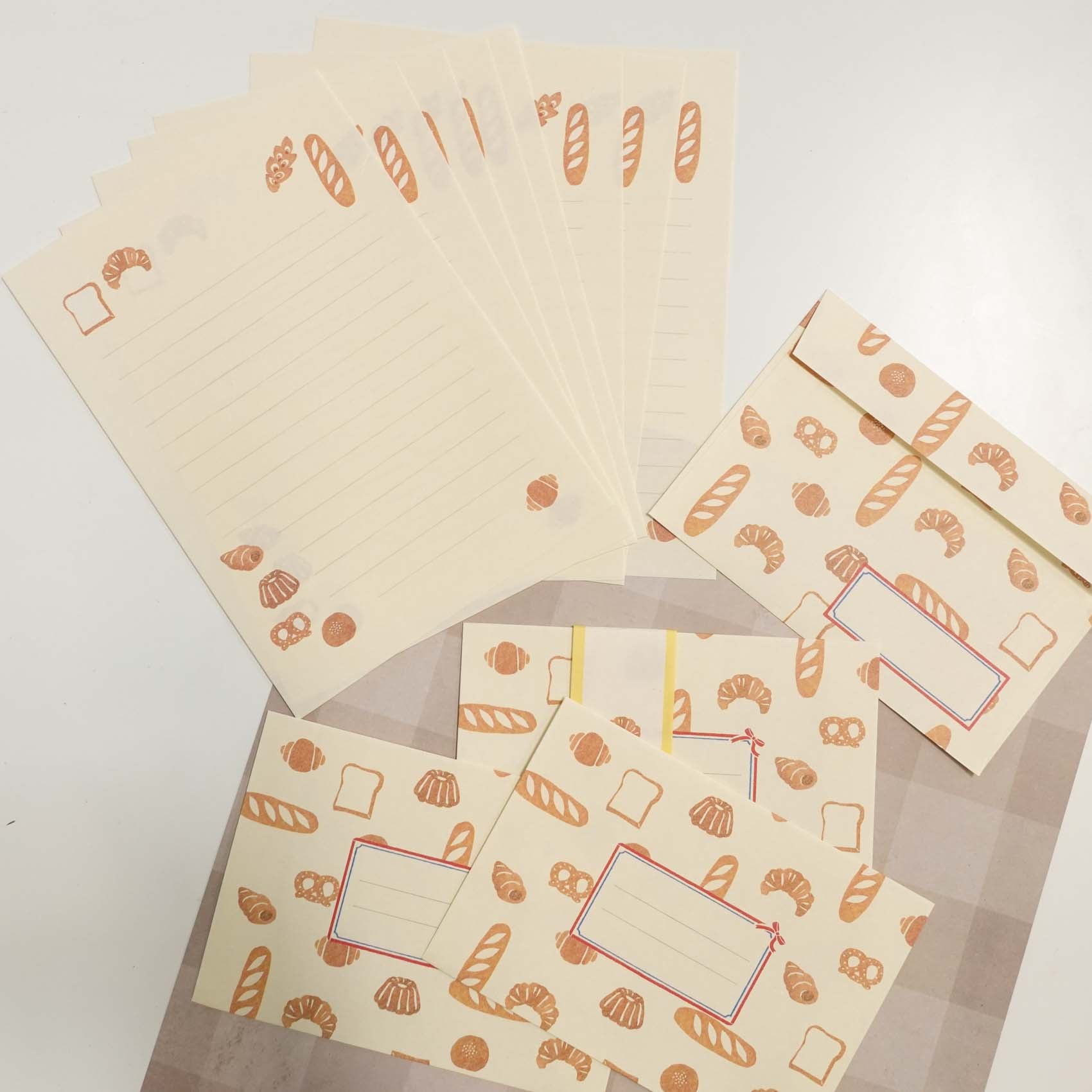 Bread & Pastries Letter Writing Set