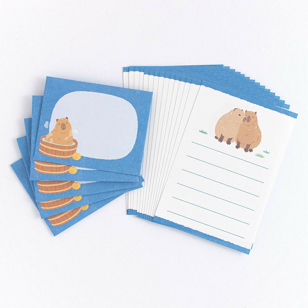 Capybara | Mini Letter Writing Set | ZOOm in Animals