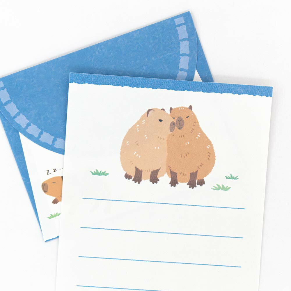 Capybara | Mini Letter Writing Set | ZOOm in Animals