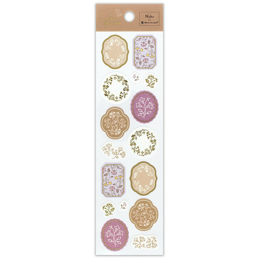 Chintz Sticker Seals | 'Utatane' Series | Stickers Sheet