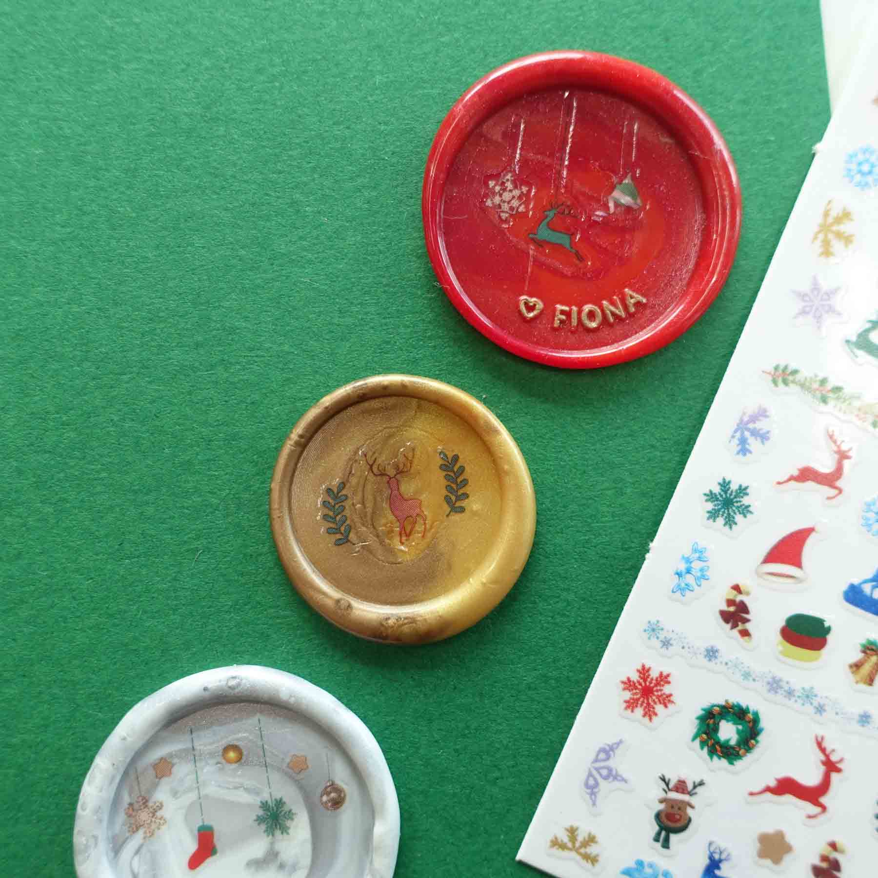 Christmas Ornaments & Icons Clear-Backed Decorative Stickers Sheet