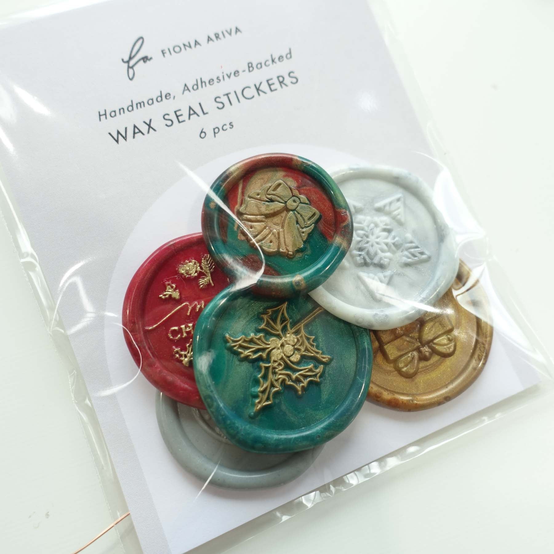 Pre-Made Christmas Wax Seal Stickers