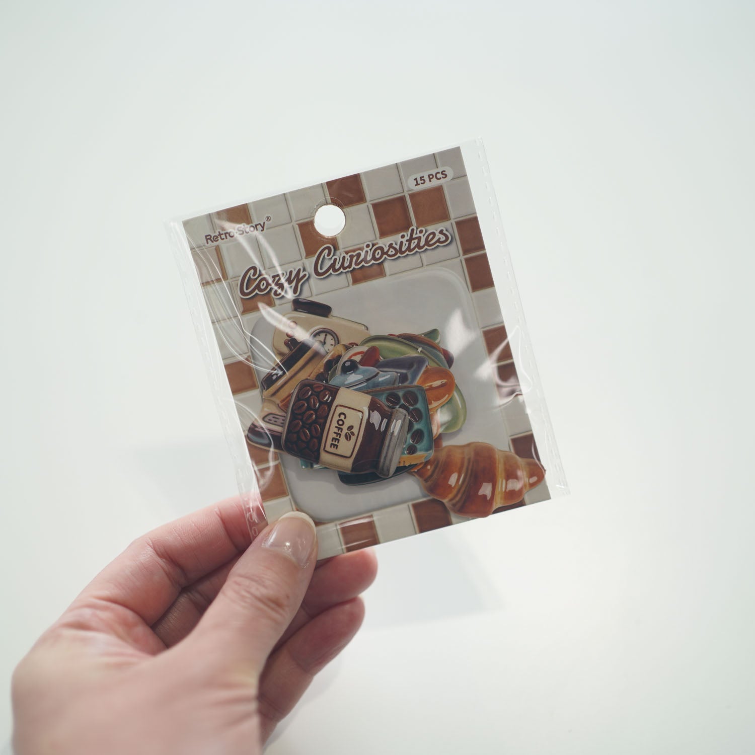Morning Coffee Cafe 'Cozy Curiosities' Cardstock Flake Stickers