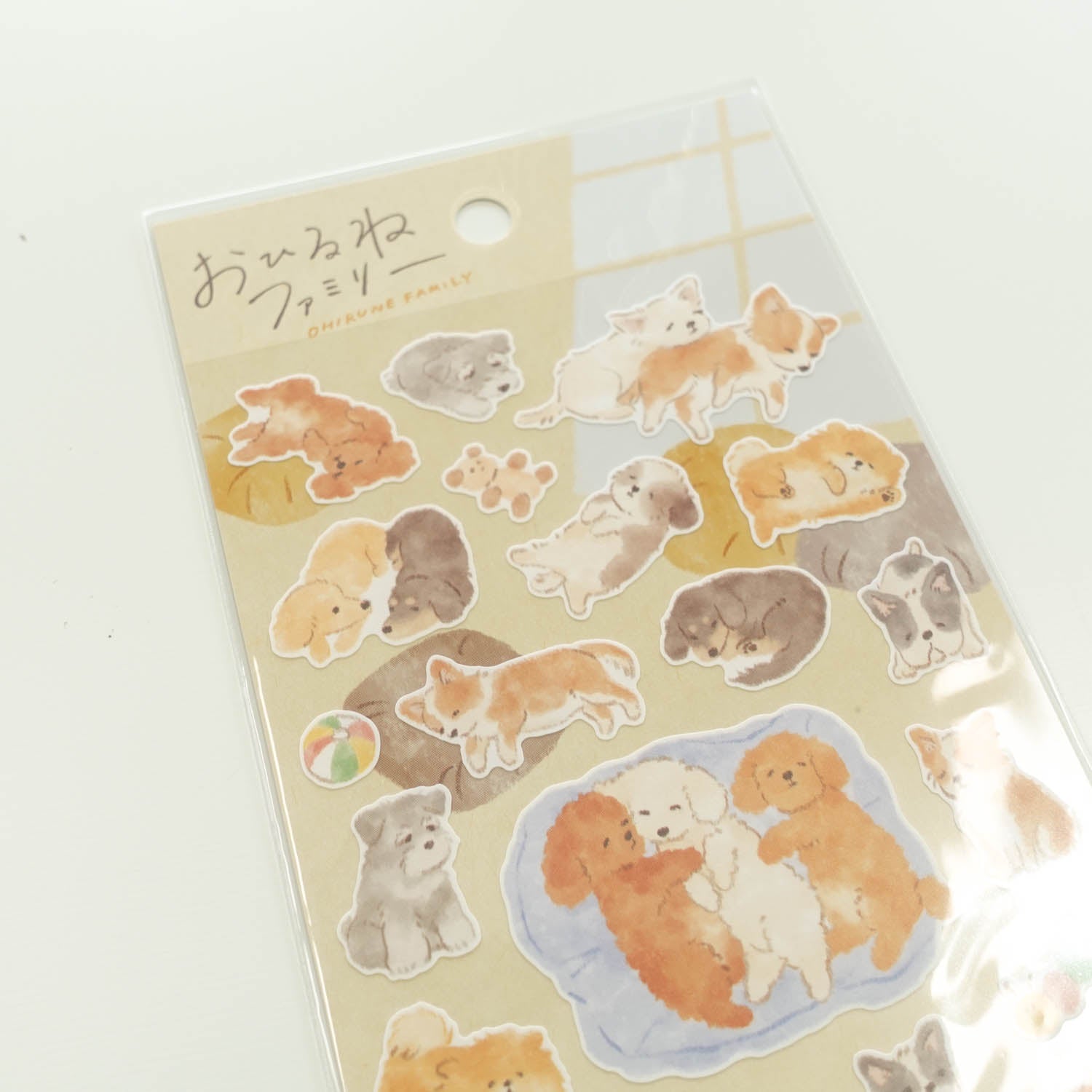 Dogs 'Ohirune Family' Stickers Sheet