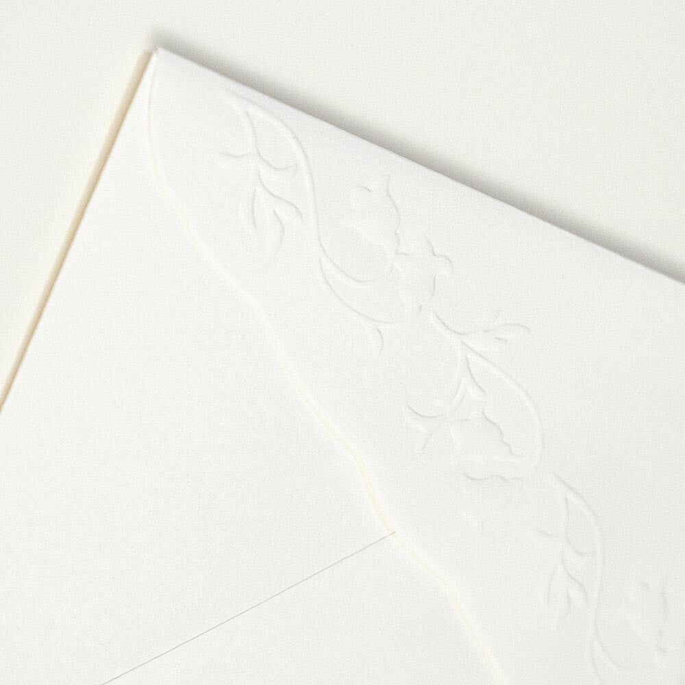 Envelopes [5-pack] | Roses Flowers 'Grace' Embossed Luxurious