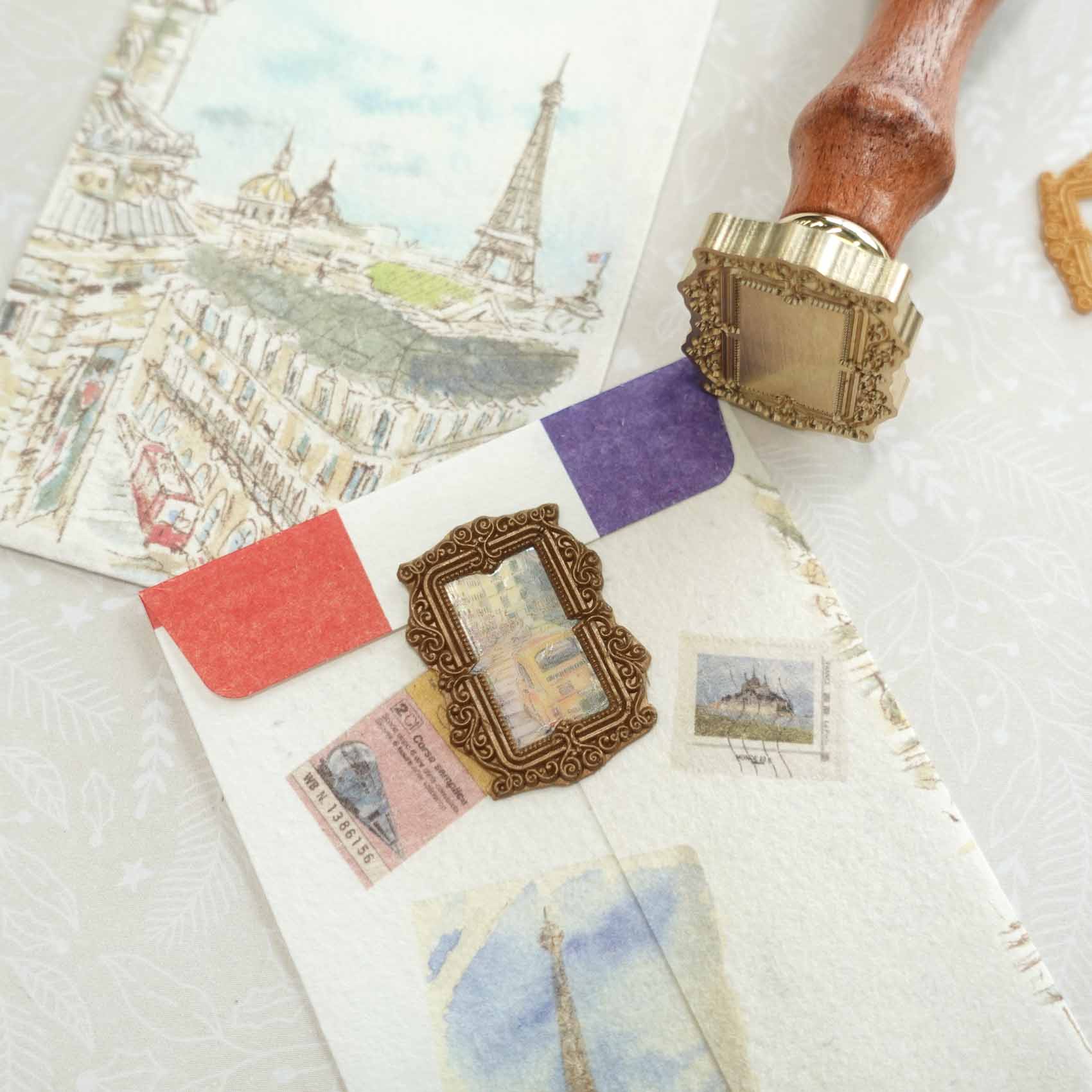 Fine Ornamental Picture Frame wax seal stamp or stamp head